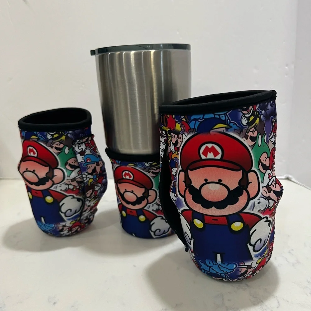 3 piece universal cup holder set Mario’s Bro’s - Picture 2 of 5